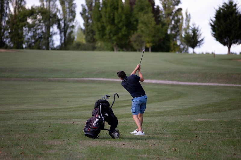Tiger Woods Golfing